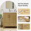 Meuble-lavabo double 55 po avec plateau en granite blanc Riverford-120334985