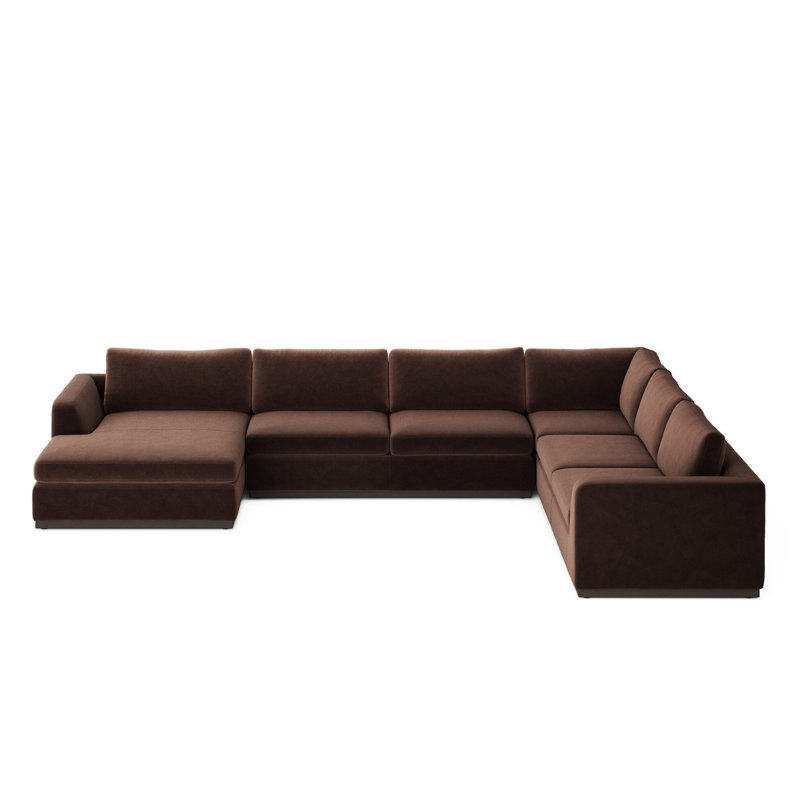 Canapé modulaire 4PC Tabor Tabor, Mélange de coton et de cacao Surrey, Orienté vers la gauche