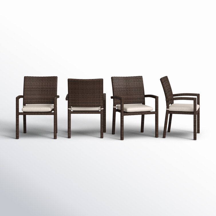Lindy Outdoor Stacking Dining Armchair with Cushion