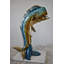 Grande fontaine en bronze Veronika Mahi Mahi Dorado taille de poisson: 40 po x 22 po x H 52 po