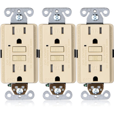 15-Amp GFCI Tamper Resistant Duplex Outlet