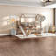 Lit mezzanine en bois avec glissade et rangement, maisonnette moderne pour enfants