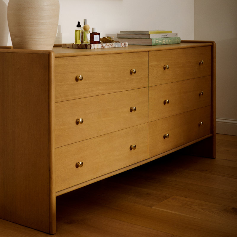 Mallory 6-Drawer Rounded Back Dresser