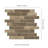 Montessa Roman Timber Interlocking 12 in. x 12 in. Matte Glass Mosaic Floor and Wall Tile