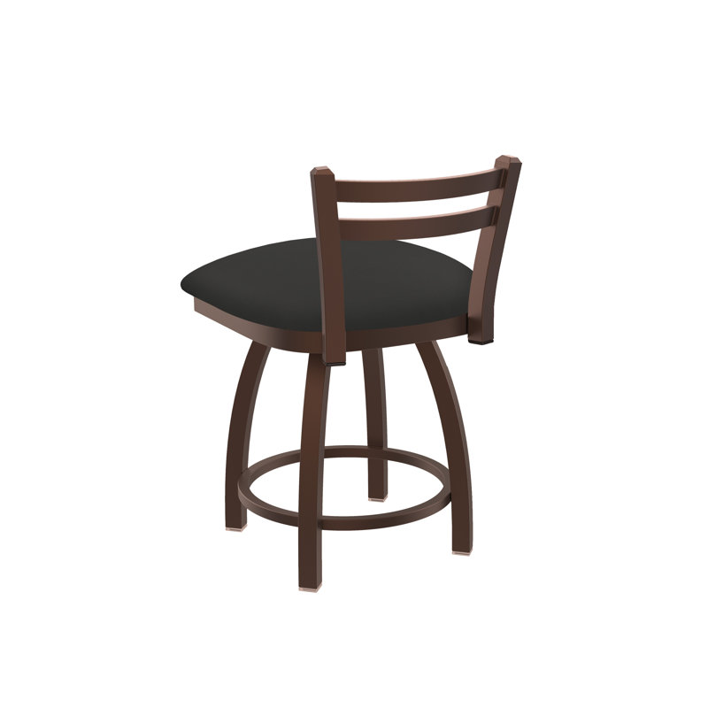 Tabouret de coiffeuse en métal Jackie, Bronze, Vinyle - Fer Canter