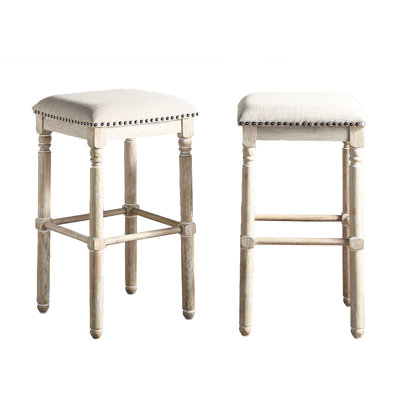 Tabouret de bar 2 places en bois