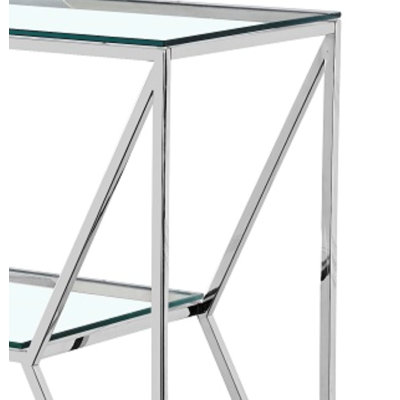 Mullinax 120cm Glass Top Console Table