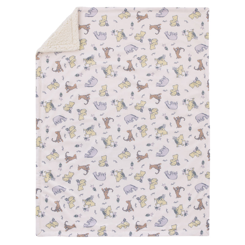 Couverture pour bébé NoJo Disney Classic Pooh Naturally Friends Piglet, Eeyore et Tigger