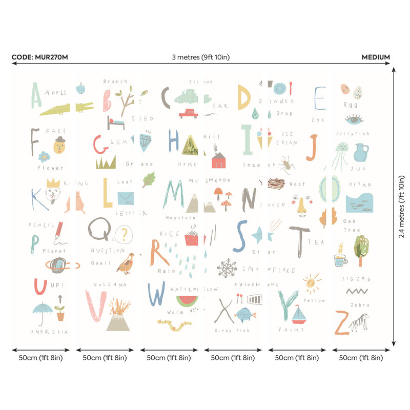 Salladasburg Matte Wall Mural, 240cm L x 300cm W