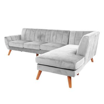 Sectional Sofa Velvet 3 Seater