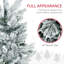 Décoration de Noël artificielle pour arbre de Noël avec 477 branches de neige et support en acier
