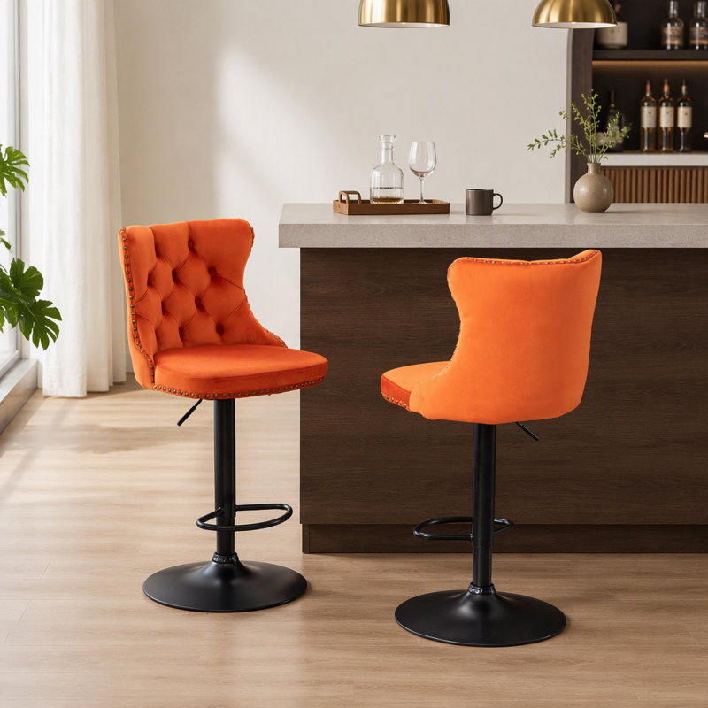 Swivel Upholstered Counter Stool