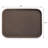 Rectangular Restaurant Grade Non-Slip Tray With Rubber Lined Plastic