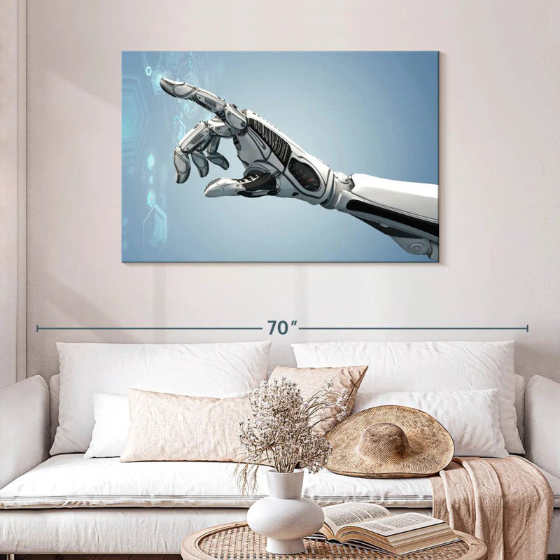 Kelan Futuristic Robot Arm, 30" H x 45" W