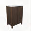 Ensemble de meuble-lavabo avec armoire et plateau en résine-615696564