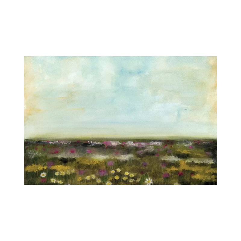 Floral Fields I by Naomi McCavitt - Wrapped Canvas Gallery-Wrapped Canvas Giclée, 20.32 cm H x 30.48 cm W