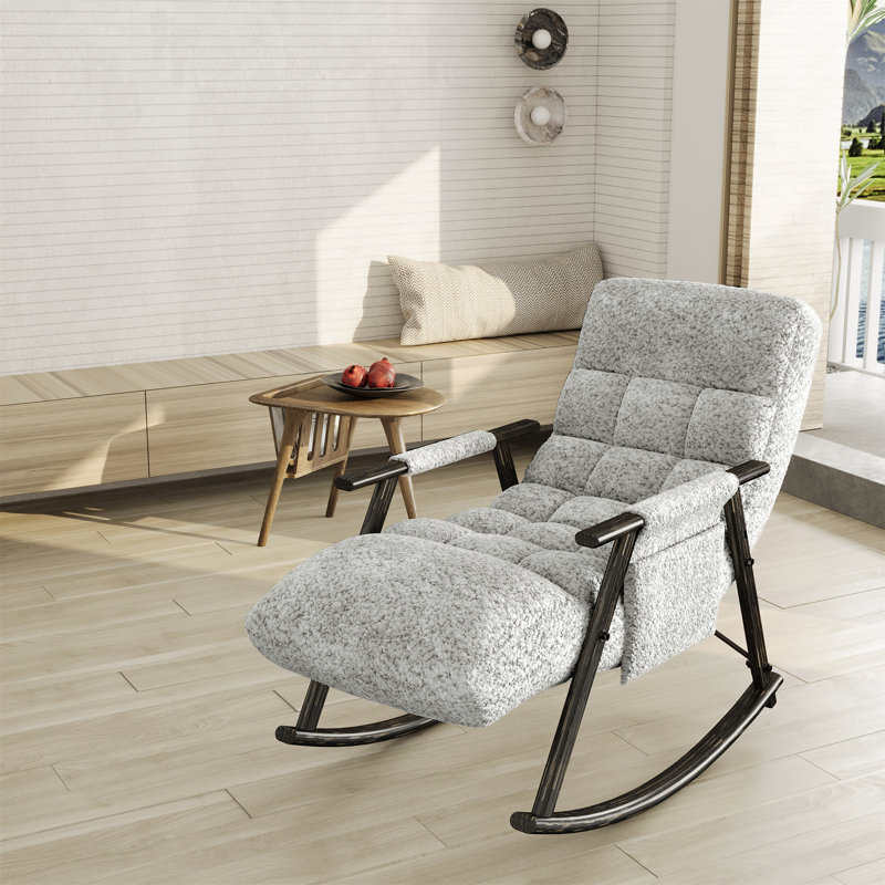 Chaise berçante pliante Casual, Gris