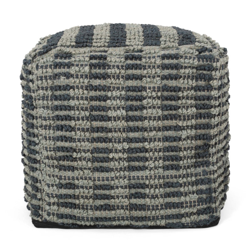 Walle Fabric Square Pouf, Comfortable and Versatile Seating with Classic Design for Cozy Corners and Multiple Uses