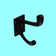 Double Coat Wall Mount Hooks 4" Jacket Hanger