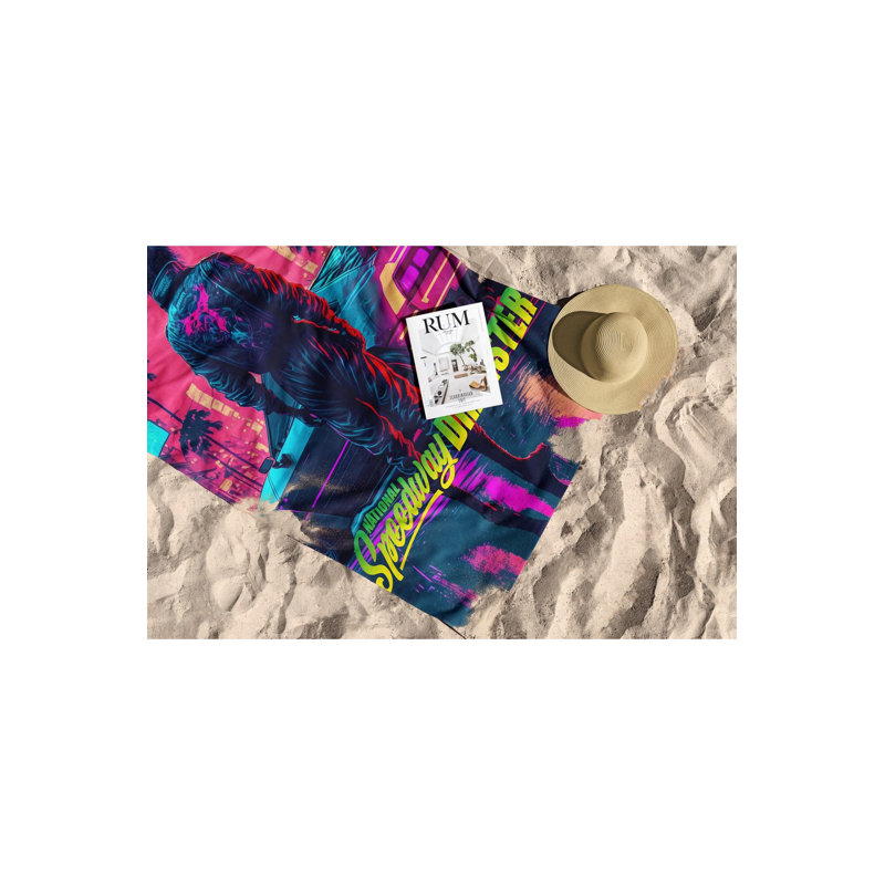 Serviette de plage ultra-douce, 30 x 59 pouces | Microfilament 70% polyester / 30% polyamide | Séchage rapide, léger et compact pour les voyages | Parfait pour la plage, la piscine, la salle de sport et les aventures en plein air
