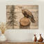 Aigle, esprit du vent en forêt - Décoration murale en bois d'aigle animal - sur bois de pin naturel-773952803