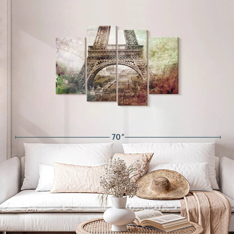 Lilie rétro Eiffel beauté, H 27 po x l 43 po