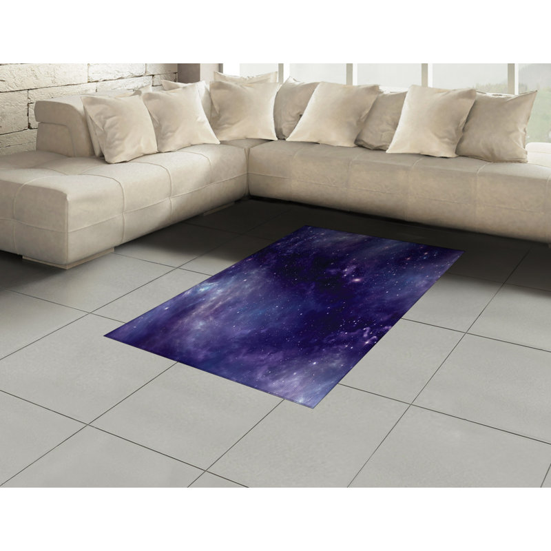 Tapis décoratif aubergine, Rectangle 2 pi 7 po x 5 pi