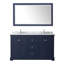 Ensemble de meuble-lavabo double 60 "avec miroir Avery-97812924-97812921