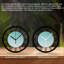 Horloge murale ronde en fer 10 po avec mouvement à quartz silencieux, chiffres romains, impression UV-348140742