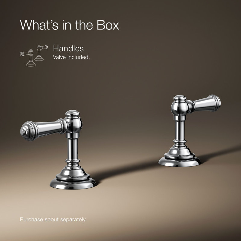 Artifacts® Bathroom Sink Lever Handles, Polished Chrome