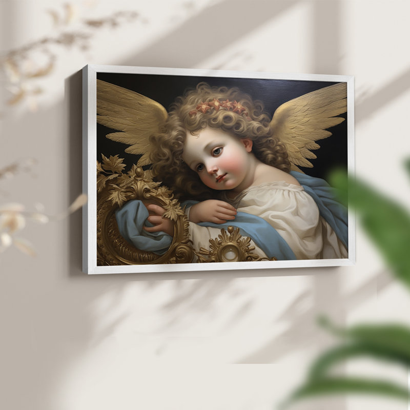 Angels From Above-LXII - Impression encadrée - Restickable, Cadre blanc, H 16 po x l 20 po