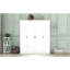 Garde-robe de chambre à 4 portes blanche avec tiroir coulissant moderne - option polyvalente