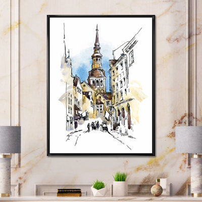 Vintage Old Europe View I " Vintage Old Europe View I " Painting Print