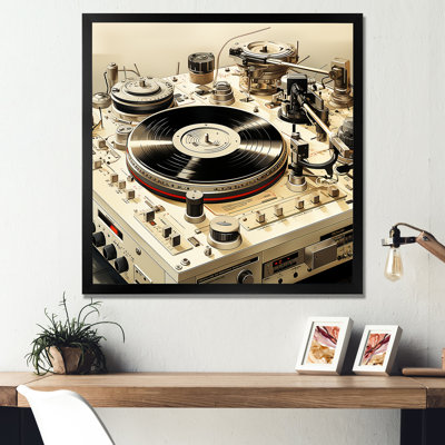 Vintage Vinyl Record Melody II - Turntables & Boom Boxes Wall Art