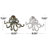 Finnell Metal 6 Hangers Octopus Bronze Wall Hook Set