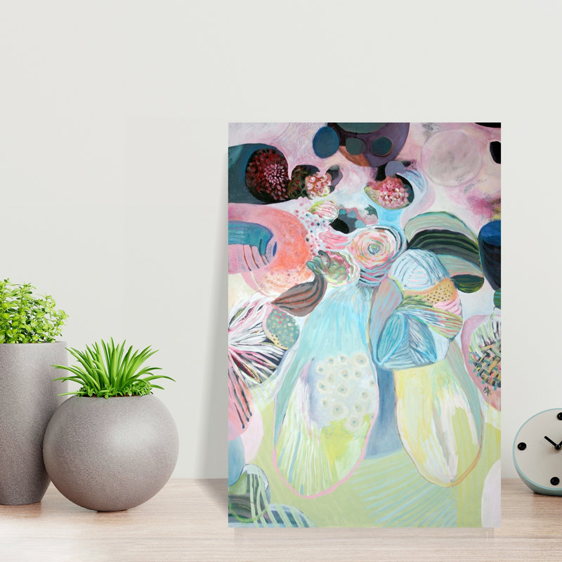 Art contemporain contemporain abstrait romantique, H 18 po x l 12 po