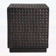 Table d'appoint cubique cannelée en cuivre antique MGO pour l'extérieur et l'intérieur, meubles décoratifs durables et élégants