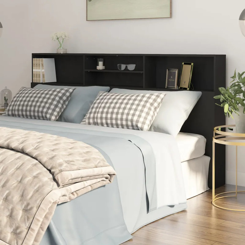 Melchor Headboard, Black, 103.5" H x 200" W x 19" D
