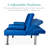 Owlex Modern Convertible Futon Sofa w/ Removable Armrests, 2 Cupholders-1050080159