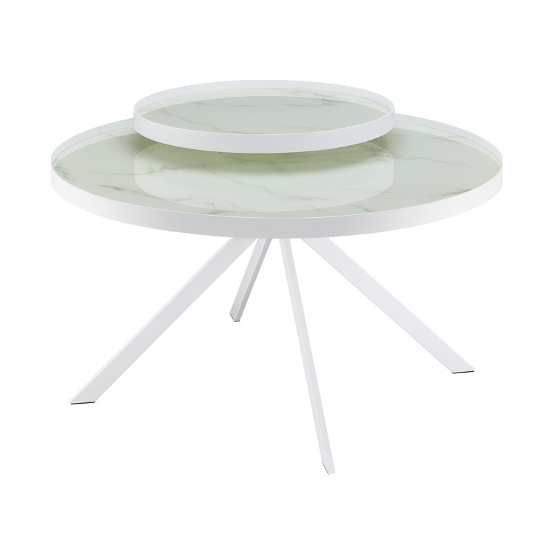 Table basse contemporaine 36,15 ", White