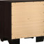 Table de chevet rectangulaire en cuivre foncé 2, beaucoup de rangement pour les essentiels de la chambre à coucher et table de chevet de ton naturel, décor classique, grain riche