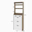 Armoire à chaussures 3 portes et 2 tiroirs - Gardez votre maison bien rangée et bien rangée avec une finition blanche