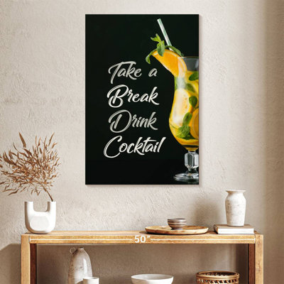 Typographie de cocktail Tergel Drink