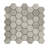 12" x 12" Wooden White Marble Honeycomb Mosaic Wall & Floor Tile-49709756