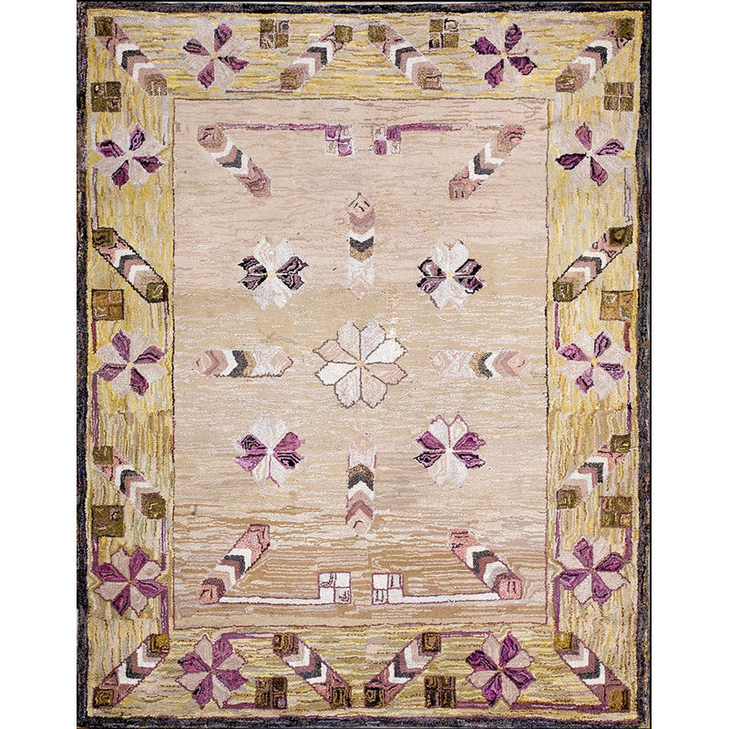 Hand Knotted Wool Floral Area Rug