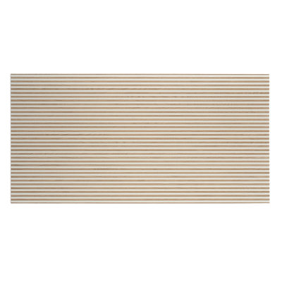 Carreau de mur cannelé en bois taupe blanc chaud 24 x 48 (15,5 pieds carrés / boîte) Bois - paquet de 2