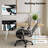 Ergonomic Mesh Office Chair with Adaptive Lumbar Support, Retractable Footstool,Adjustable Headrest, 4D Arms