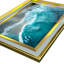 Élégante peinture décorative encadrée, 17,0 po x 25,6 po | 100% verre acrylique (épaisseur: 0,04 pouce) et cadre en bois massif (épaisseur: 1,0 pouce) | Art mural parfait pour le salon, la chambre à coucher et le bureau