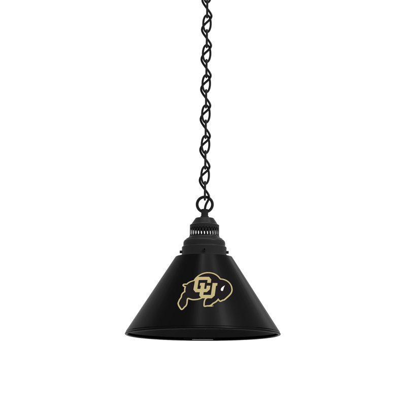 1 - Light Single Pendant, Black, Colorado Buffaloes