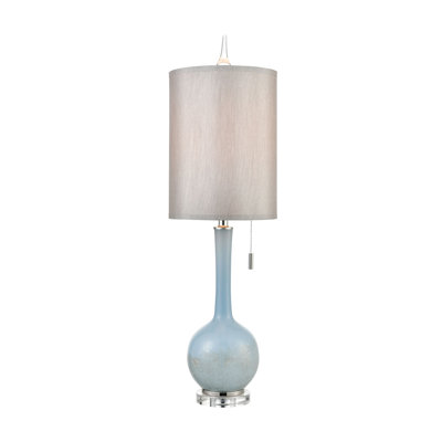 Lampe de table bleue 37 po Jamariona